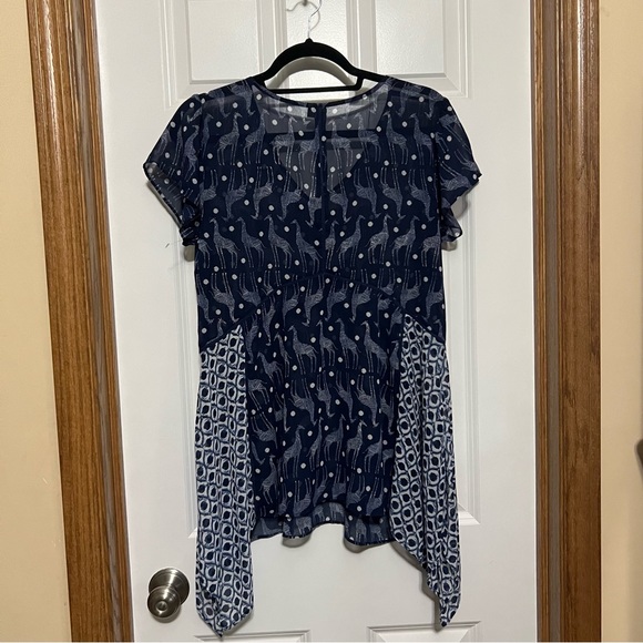 New Directions Weekend Giraffe Beach Cover Up Size L. - Picture 5 of 6